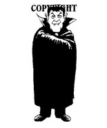 COUNT DRACULA mounted halloween rubber stamp - €6,96 EUR