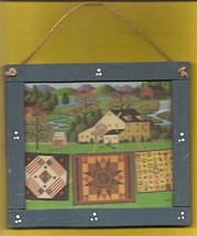 Picture Folk Art Country Farm Picture By Charles Wysocki Size 7 6/16&quot; X 6 1/2&quot; - £15.60 GBP
