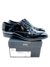 BOSS Men Eastside Plain Toe Patent Leather Oxfords- Black, UK 9.5 / US 10.5 - £137.84 GBP