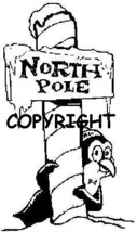 NORTHPOLE PENGUIN new mounted rubber stamp - $6.00