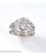 Ring Love Everlasting CZ 3-Piece Engagement Ring and Band Set -Size 8- N... - $27.09 CAD