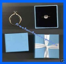 Ring Goldtone Sparkling CZ Solitaire in Giftbox -Sz- LG - $24.70