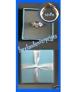 Ring Silvertone Dream CZ Pear Shape in Giftbox Sz Med - $40.68 CAD