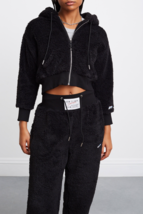 Adam Selman Sport Carbon38 Boucle Shrunken Hoodie Fuzzy Jacket sz XL NWT - €94,44 EUR