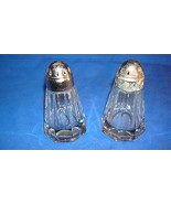 VTG Clear Glass Salt &amp; Pepper Shakers Indiana - $10.76 CAD