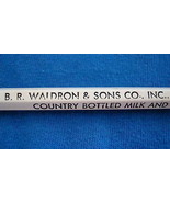 VTG PENCIL B. R. Waldron &amp; Sons Co. Inc, Califon, NJ Country Bottled Mil... - $20.24 CAD