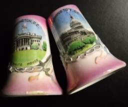 Washington DC Salt and Pepper Shaker Set US Capitol White House Made in ... - £7.85 GBP