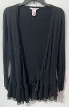 Brittany Spears Candi’s Small Juniors Black Long Sleeves Ruffled Bottom ... - $13.37