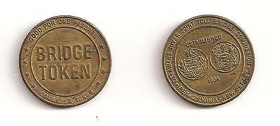Collectible One Transit Token: Delaware River Joint Toll Commission Bridge Token - $3.42