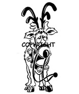 CIJS SILLY REINDEER NEW mounted rubber stamp - €4,35 EUR