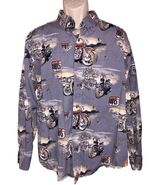 North River Outfitters Men&#39;s Shirt Size XL Motorcycles Long Sleeve Butto... - $20.44