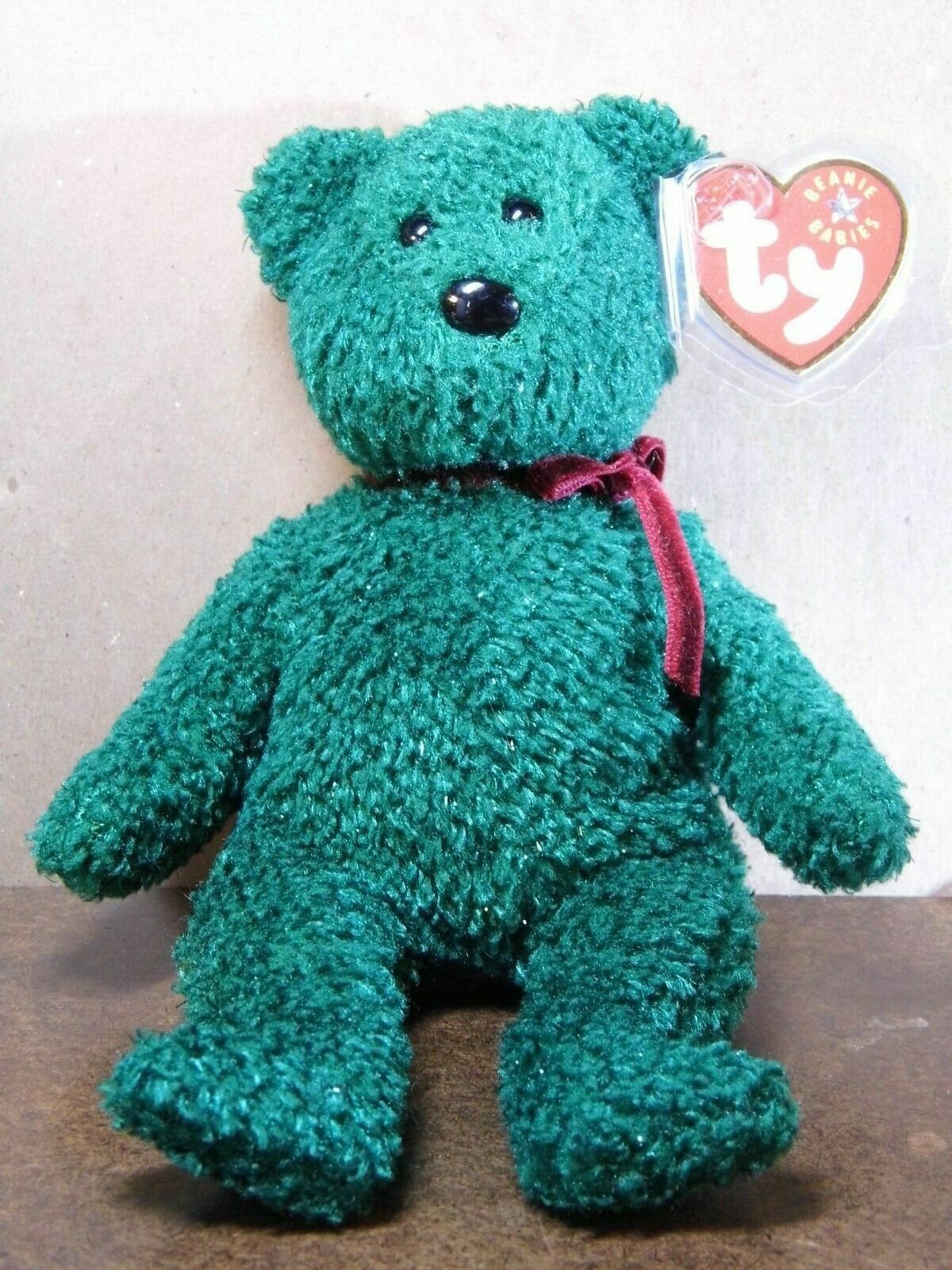 Ty Beanie Babies 2001 HOLIDAY TEDDY Mint Tag with Tag Protector TAG ERROR - $7.65