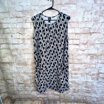Clara Sun Woo Black White Mod Shift Dress Size Medium - $39.59