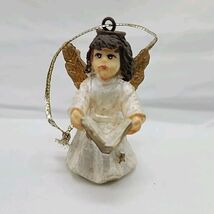 Vintage Miniature Angel With Wings Christmas Holiday Ornament 1 3/4&quot; - $13.52 CAD