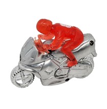 Brilliance Red Rider Silver Motorcycle Design Refillable Soft Flame Lighter - $8.90