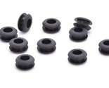 11mm x 6mm ID w 3mm Outer Groove Rubber Grommet for Wire Cable Panel Bus... - $10.32+