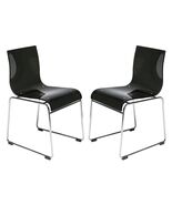 LeisureMod Lima Mid-Century Modern Acrylic Dining Chair with Chrome Fini... - $2,101.26 MXN