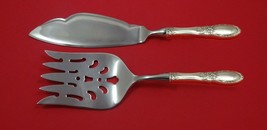 Old Mirror by Towle Sterling Silver Fish Serving Set 2 Piece Custom Made HHWS - £134.61 GBP