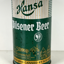 Hansa Beer Can Vintage Pilsener 12oz Steel Seam Top Pull Tab 1970s Norway - $7.99