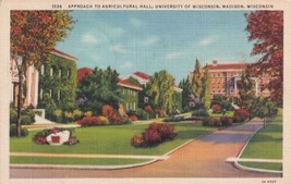 Agricultural Hall University of Wisconsin Madison WI 1944 Postcard C11 - £2.36 GBP