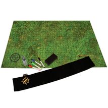 Enhanced Gaming Grass Terrain Tabletop RPG 24" x 36" Dry Erase 1" Grid Mat - $69.57