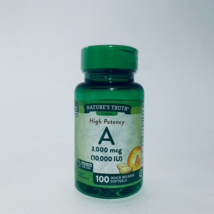 Nature&#39;s Truth Vitamin A 3,000mcg 100 Quick Release Softgels EXP 7/2025 - £9.71 GBP