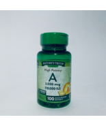 Nature&#39;s Truth Vitamin A 3,000mcg 100 Quick Release Softgels EXP 7/2025 - £14.15 GBP
