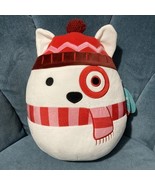 2024 Squishmallow Bullseye Target Dog Mascot Winter Berry 15” Christmas ... - $47.35 CAD