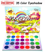 S.he Makeup Colorful Ice Cream 35 Color Fluorescent Shadow Palette - $18.51