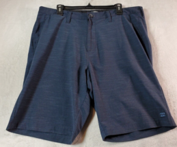 Billabong Short Mens Size 38 Navy Flat Front Medium Wash Slash Pockets Logo - $15.34