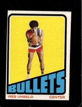 1972-73 Topps #21 Wes Unseld Vgex Bullets Hof *X67929 - £4.31 GBP