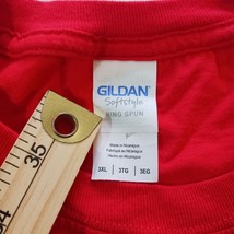 Gildan Softstyle Highland Serve Team Men's Cotton Red T-Shirt Short Sleeve 3XL image 3