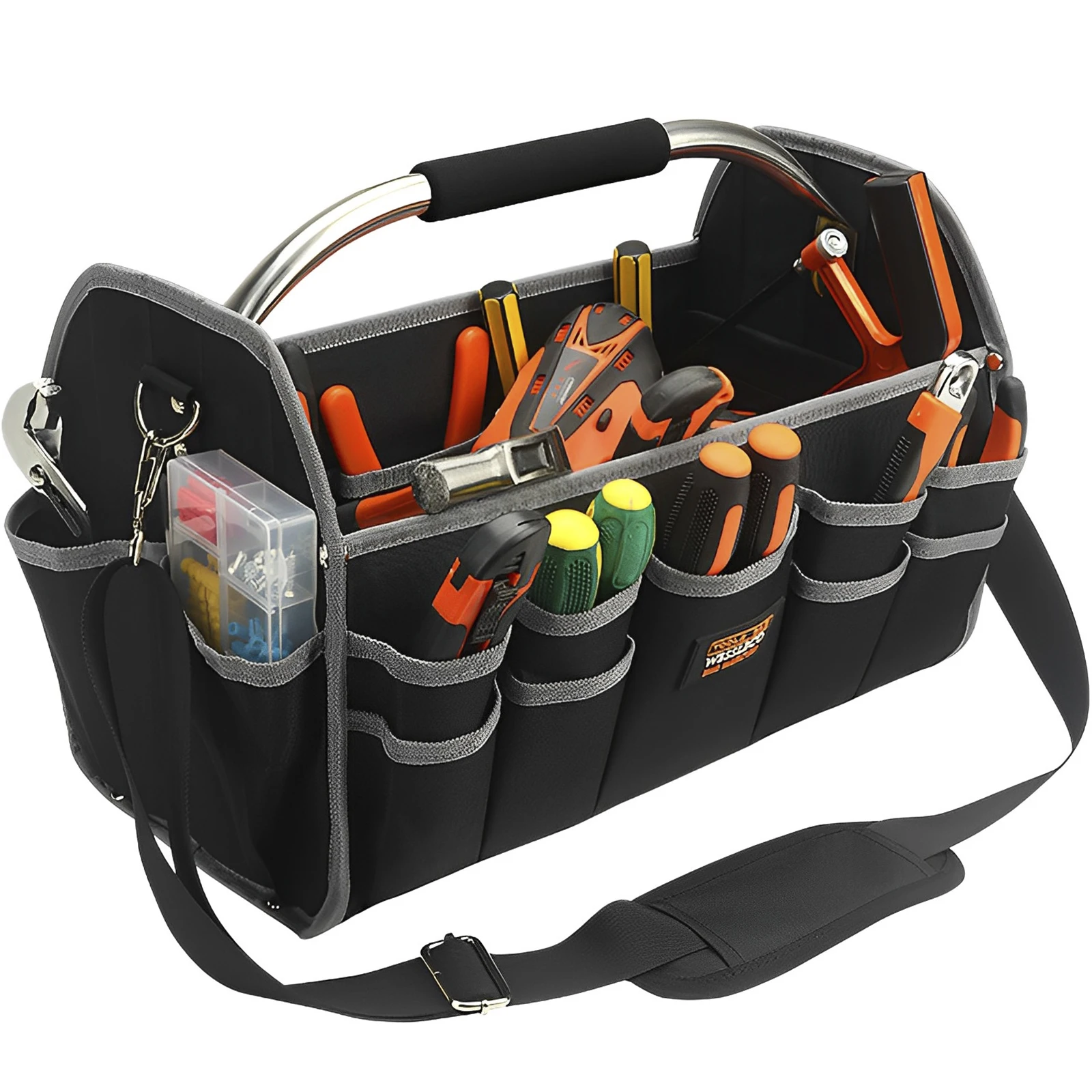 New Open Top Tool Tote Bag Foldable Electrical Tool Bag Water-Resistant ... - £89.49 GBP