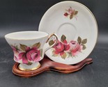 Royal Windsor Tea Cup And Saucer Red Pink Roses Fine Bone China Made In ... - $9.89