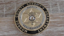 Monroe County Sheriffs Department IL Sheriff Neal Rohlfing Challenge Coin #733X - £24.22 GBP