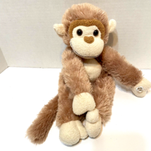 Vintage MJC Purr Fection 1988 Plush Soft Furry Tan Monkey Stuffed Animal 12" - $15.57
