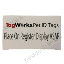 TagWorks Pet ID Tags Large Red Bone 10 - £10.55 GBP