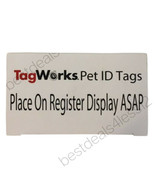 TagWorks Pet ID Tags Large Red Bone 10 - £10.52 GBP