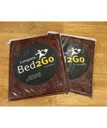Revman Bed2go Blouson Valance Maroon Floral 86x15” Set Of 2 Lorenzo - $29.69