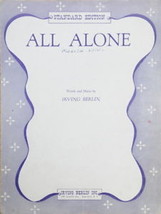 All Alone - Standard Edition -1927 Sheet Music - £1.37 GBP