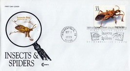 US 3354g FDC Insects &amp; Spiders, Assassin Bug, Cachet Craft ZAYIX 01240260 - £4.72 GBP