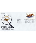 US 3354g FDC Insects &amp; Spiders, Assassin Bug, Cachet Craft ZAYIX 01240260 - £4.71 GBP