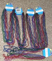 Mardi Gras Beads ASSORTED Disco Parade School Birthday 40 assorted NECKLACES 31&quot; - £4.77 GBP