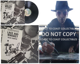 Alice Cooper Signed Lace and Whiskey Album COA Proof Autographed Vinyl Record - £310.33 GBP