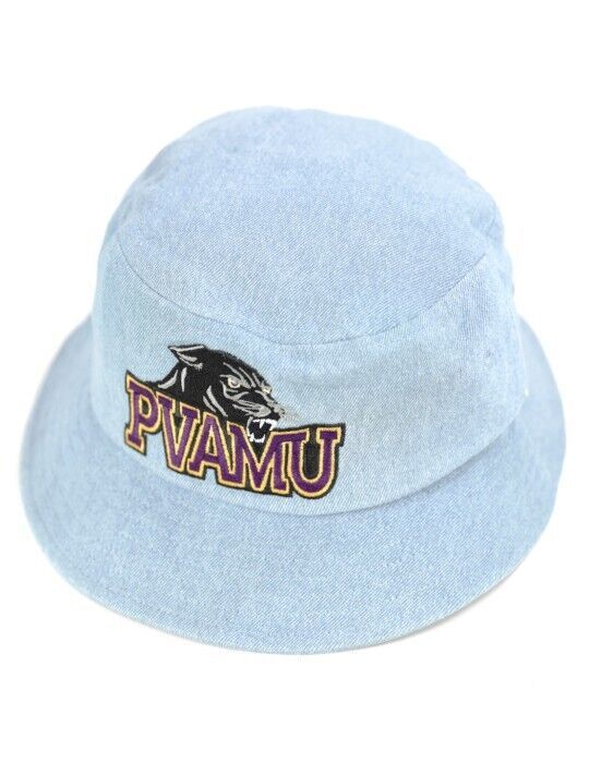 PRAIRIE VIEW A&amp;M Denim Bucket Hat SWAC HBCU PVAMU PANTHERS NEW!! - $24.49