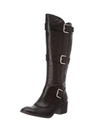 NIB NEW DONALD J PLINER Women Boots 6M Color Black Dax Tumble  Calf /Baby Calf - $177.21