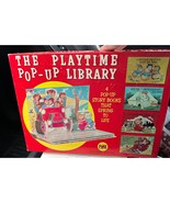 1963 The Playtime Pop-up Library 4 Books &amp; box Platt &amp; Munk Co. Vintage - $895.65 MXN