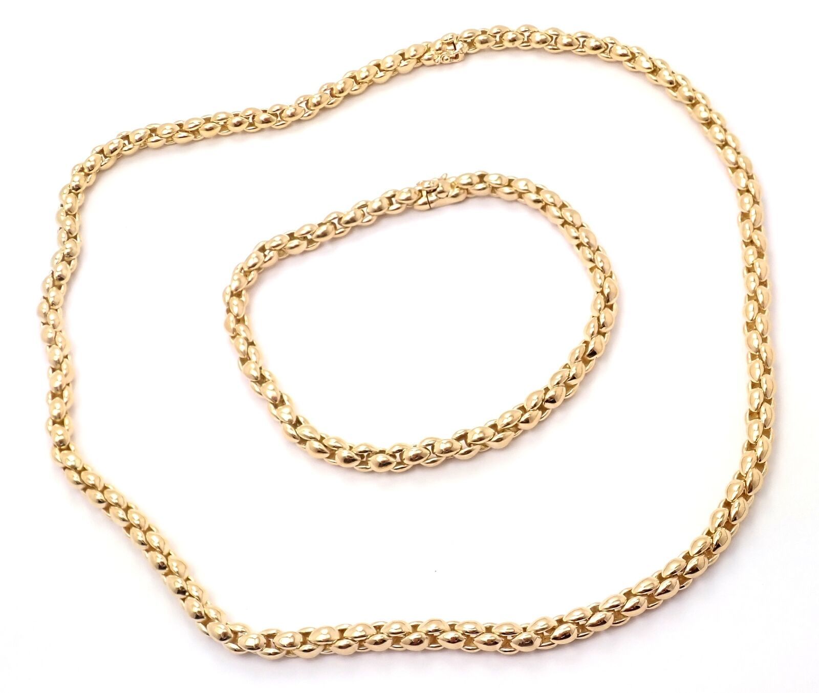 Authenticity Guarantee 
Rare! Vintage Cartier 18k Yellow Gold Chain Necklace ... - $14,000.00