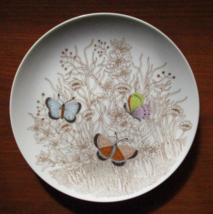 Fitz &amp; Floyd VARIATIONS Butterfly Floral 7&quot; Salad Bread Plate Dish Vinta... - $14.24
