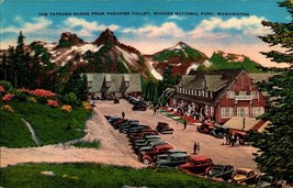 Postcard The Tatoosh Range from Paradise Valley Rainier National Park WA bk46 - £6.99 GBP